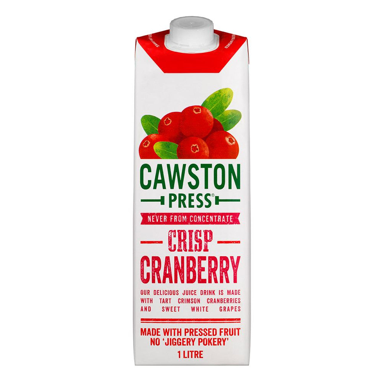 Cawston Press Cranberry Juice 6 X 1L
