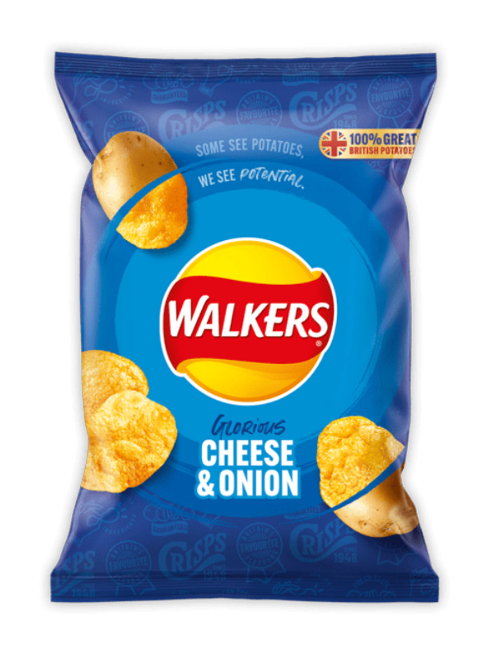 Walkers Cheese & Onion Std 32G X32