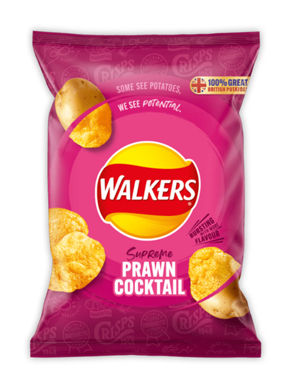 Walkers Prawn Cocktail Std 32G X32