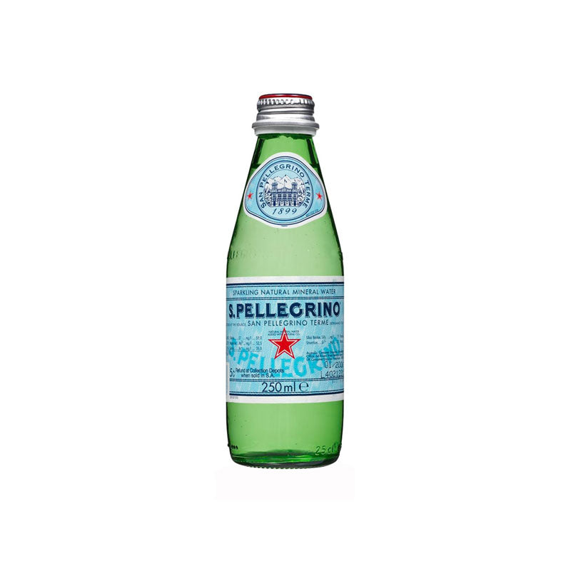 San Pellegrino Sparkling Water Glass Bottle 24 x 250ml