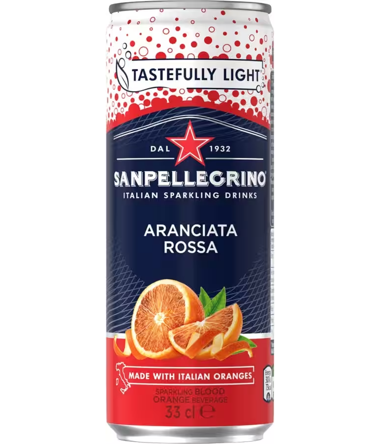 San Pellegrino Aranciata Rossa (Blood Orange) 24 X 330MI Cans