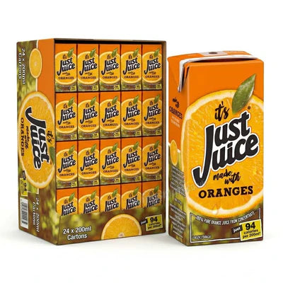 Just Juice Orange Juice 24x200ml