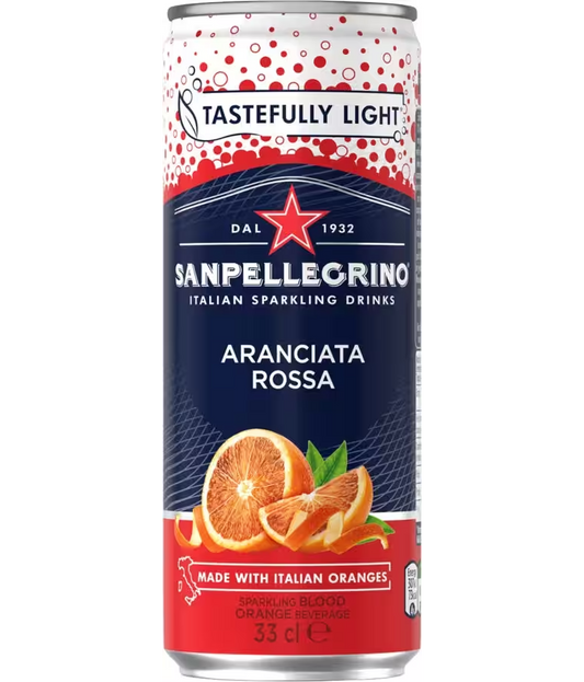 San Pellegrino Aranciata Rossa (Blood Orange) 24 X 330MI Cans