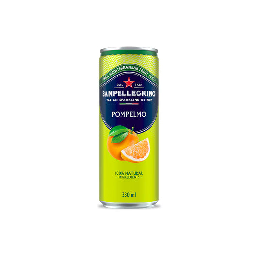 12x330ml San Pellegrino Slim Can Pompelmo (Grapefruit)